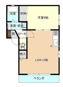 間取り（1LDK）202号