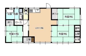 間取り（３LDK）平屋